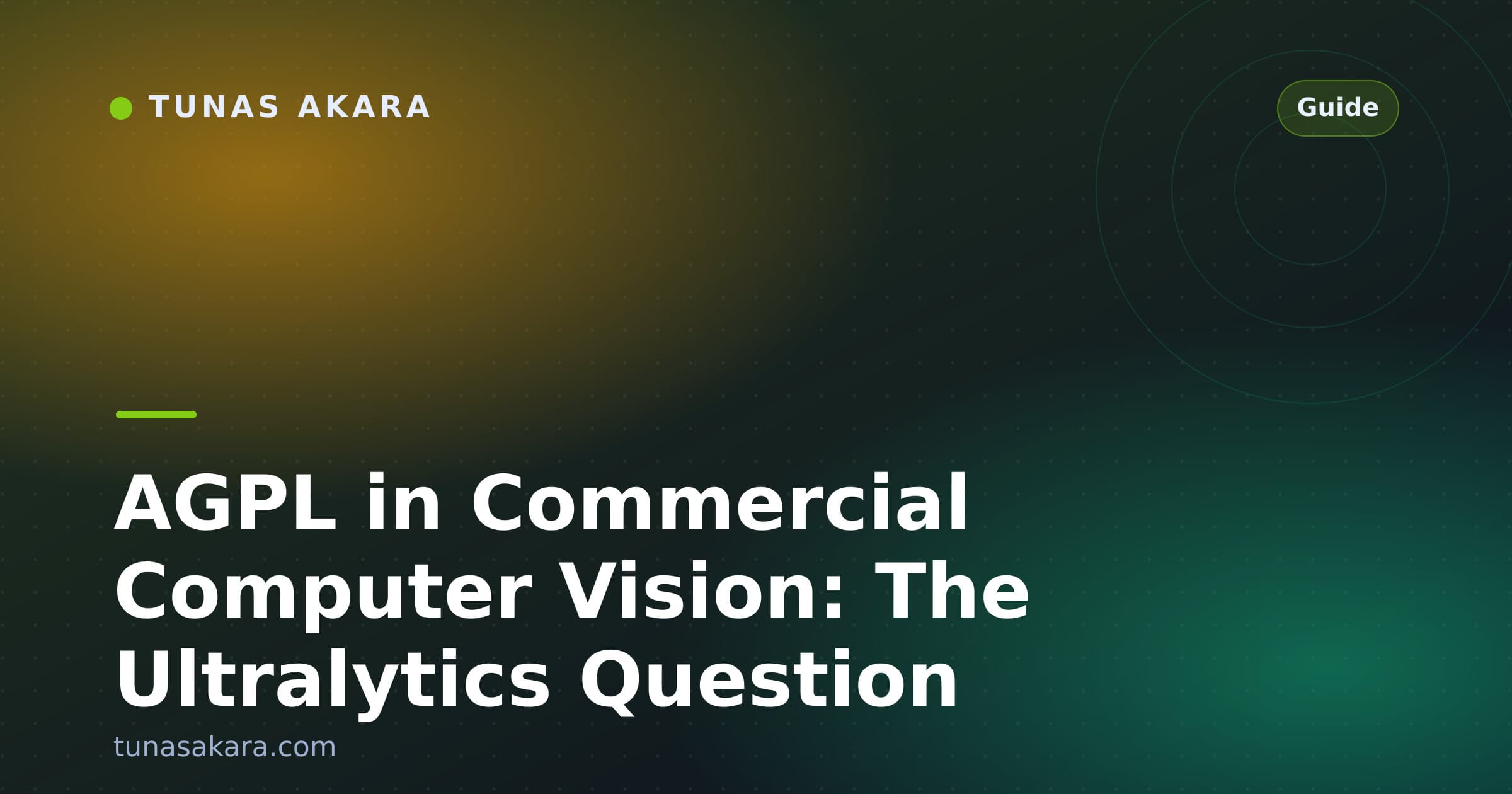 AGPL in Commercial Computer Vision: The Ultralytics Question