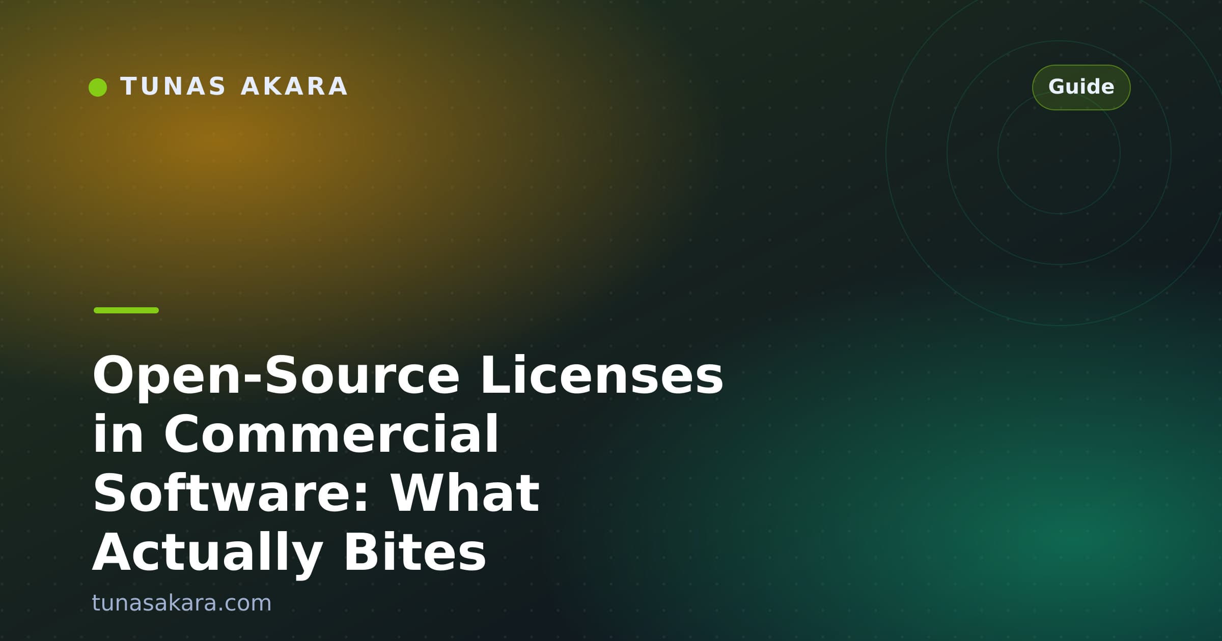 Open-Source Licenses in Commercial Software: What Actually Bites