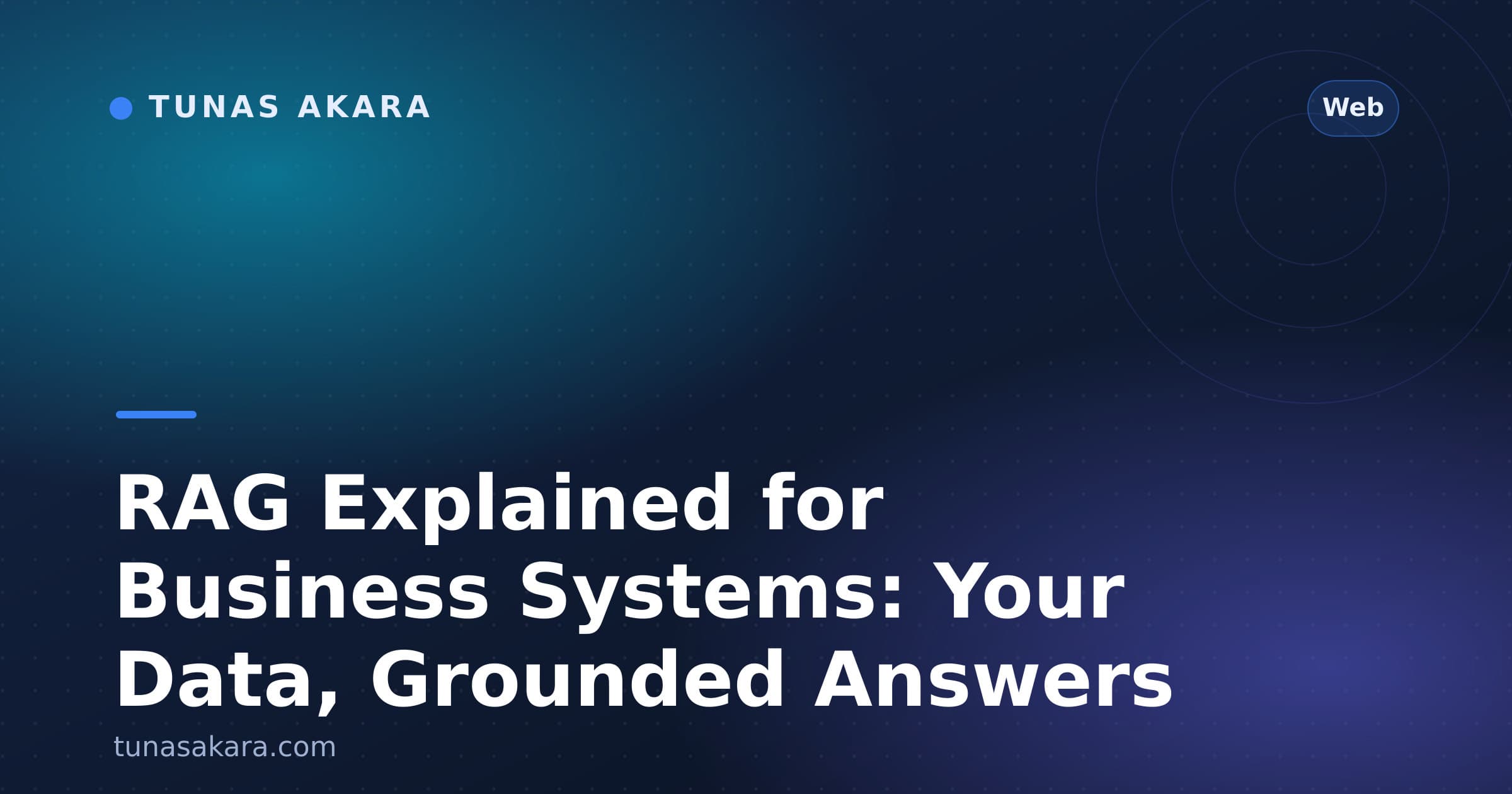 RAG Explained for Business Systems: Your Data, Grounded Answers