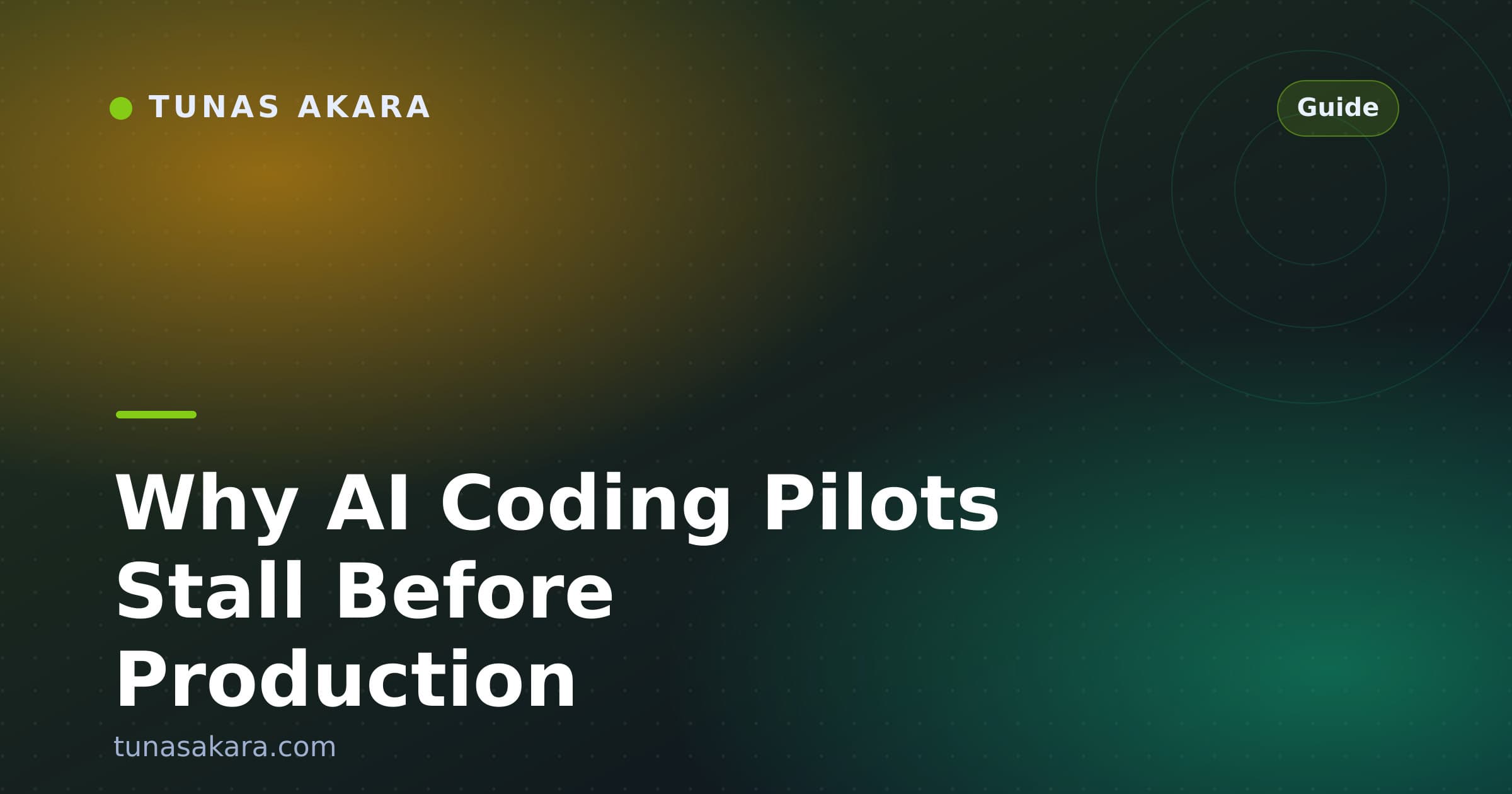 Why AI Coding Pilots Stall Before Production