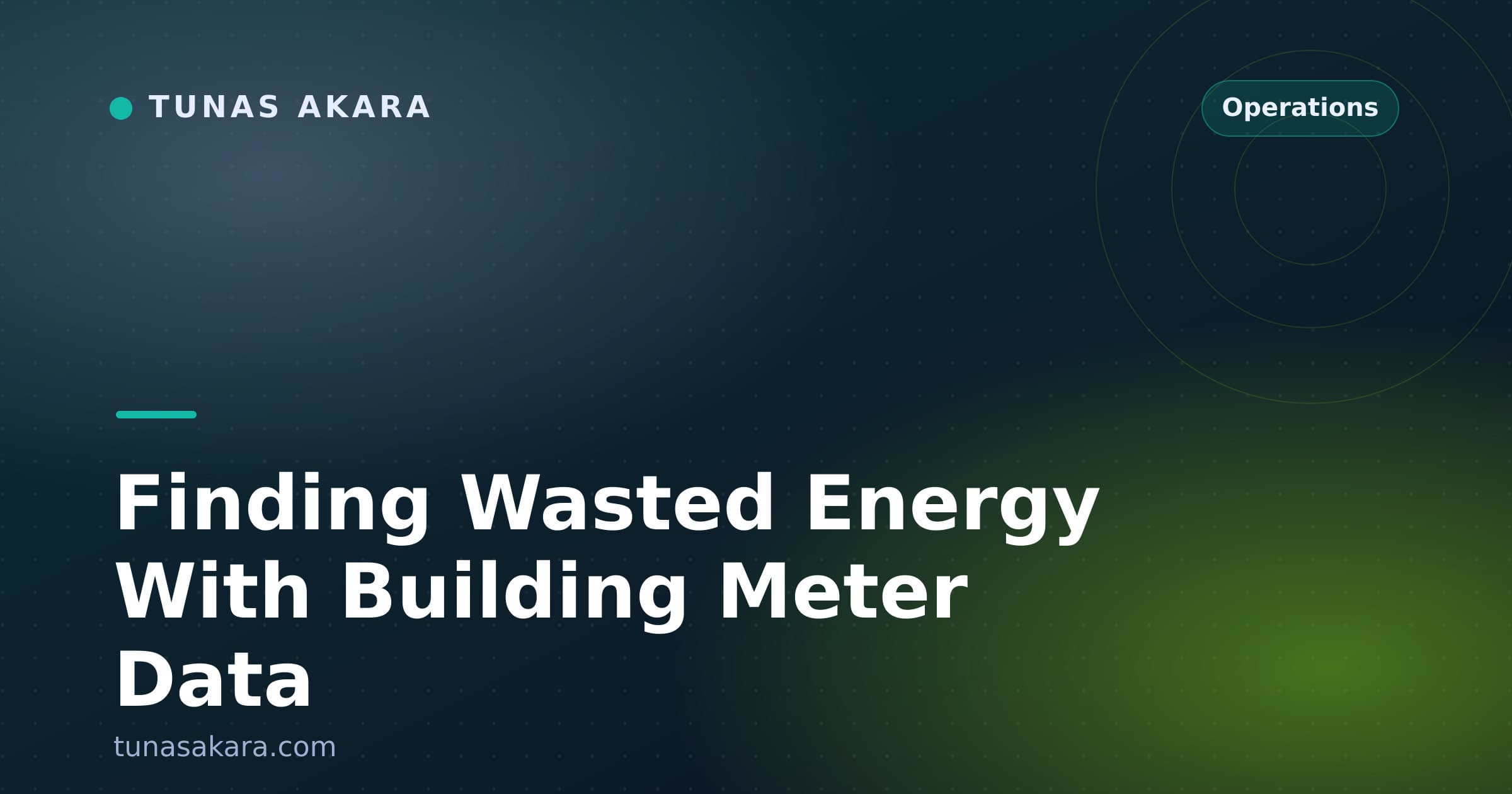 Finding Wasted Energy With Building Meter Data