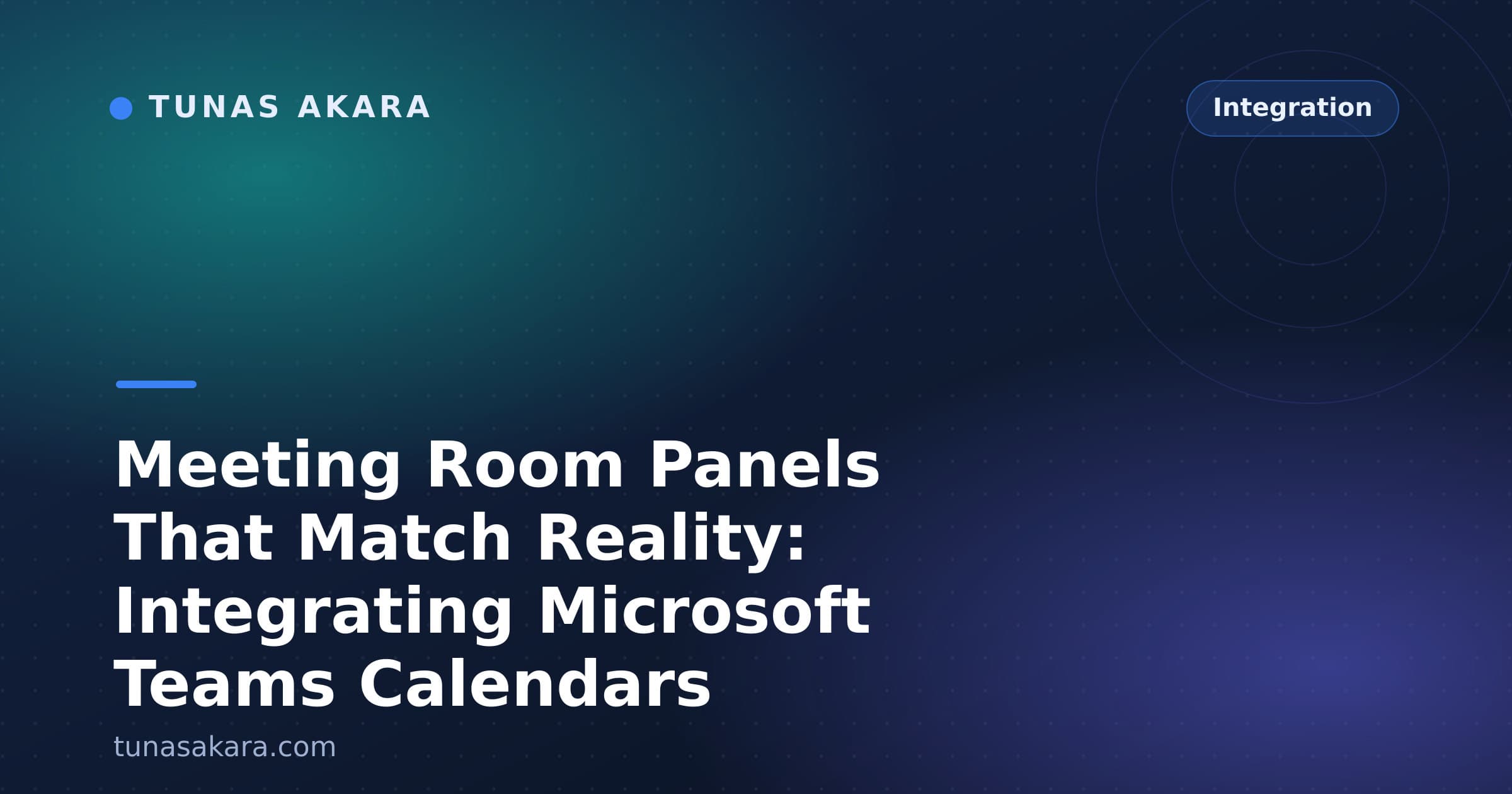 Meeting Room Panels That Match Reality: Integrating Microsoft Teams Calendars