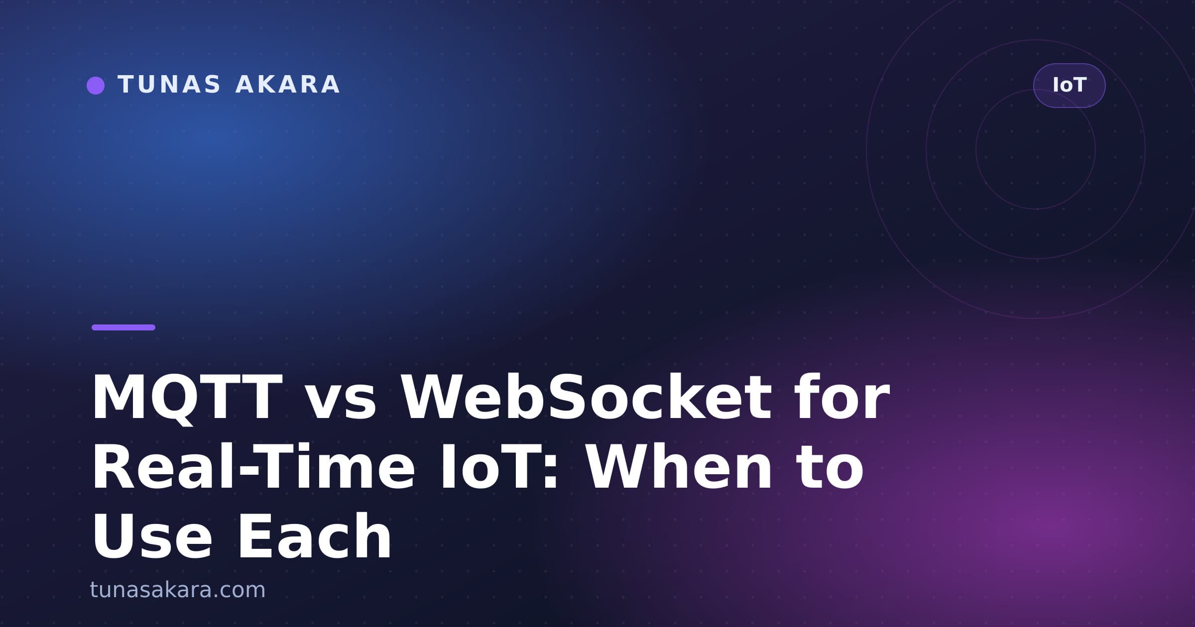 MQTT vs WebSocket for Real-Time IoT: When to Use Each
