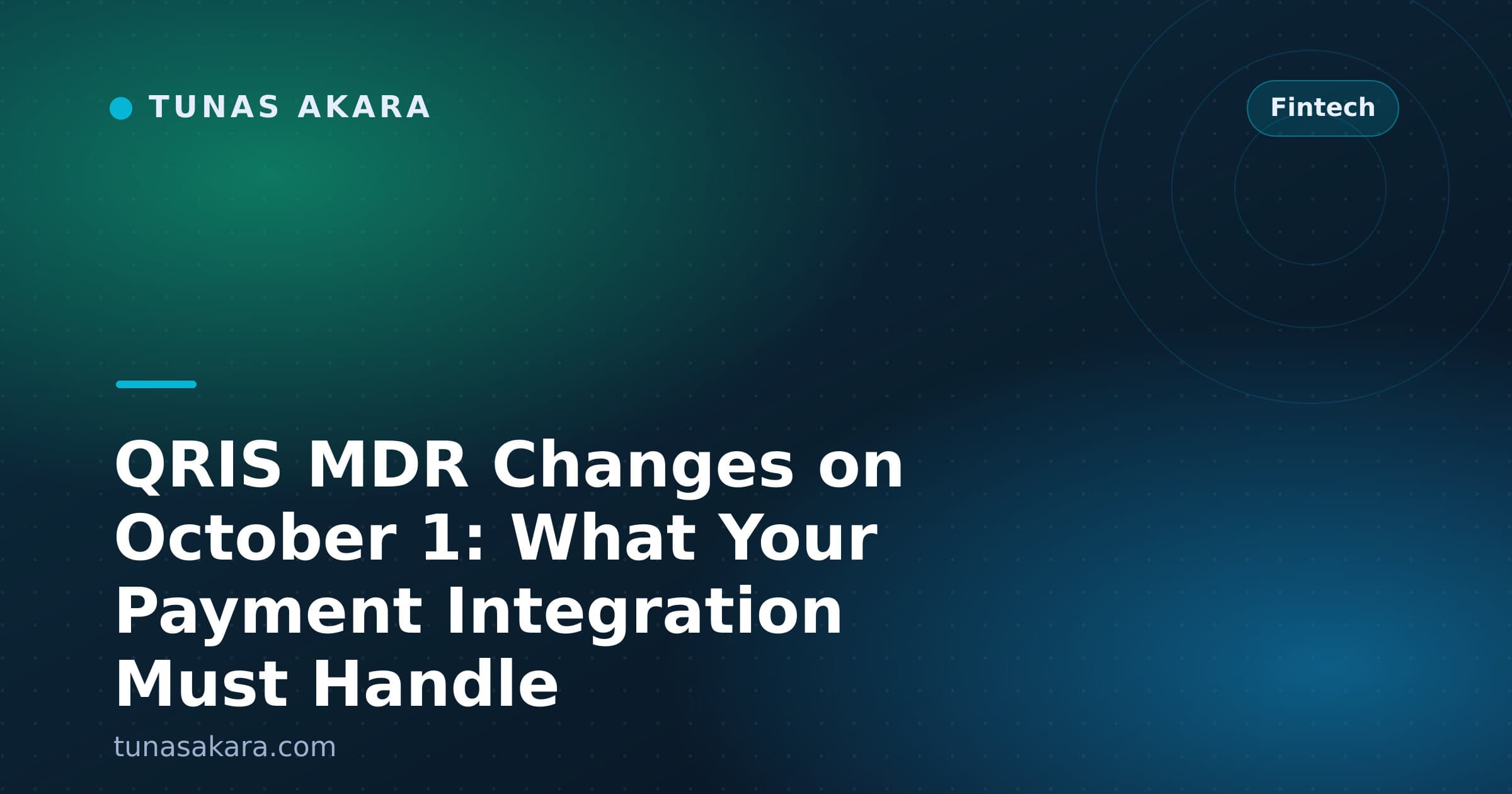 QRIS MDR Changes on October 1: What Your Payment Integration Must Handle