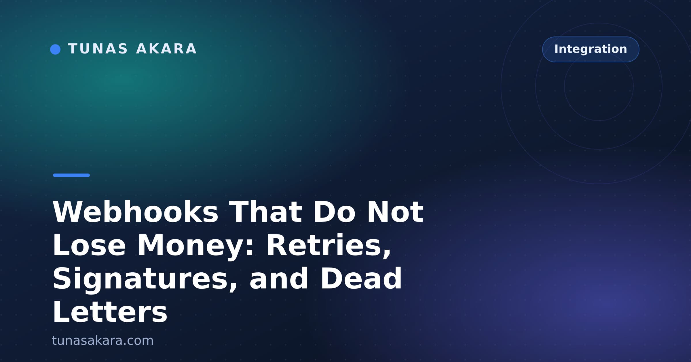 Webhooks That Do Not Lose Money: Retries, Signatures, and Dead Letters