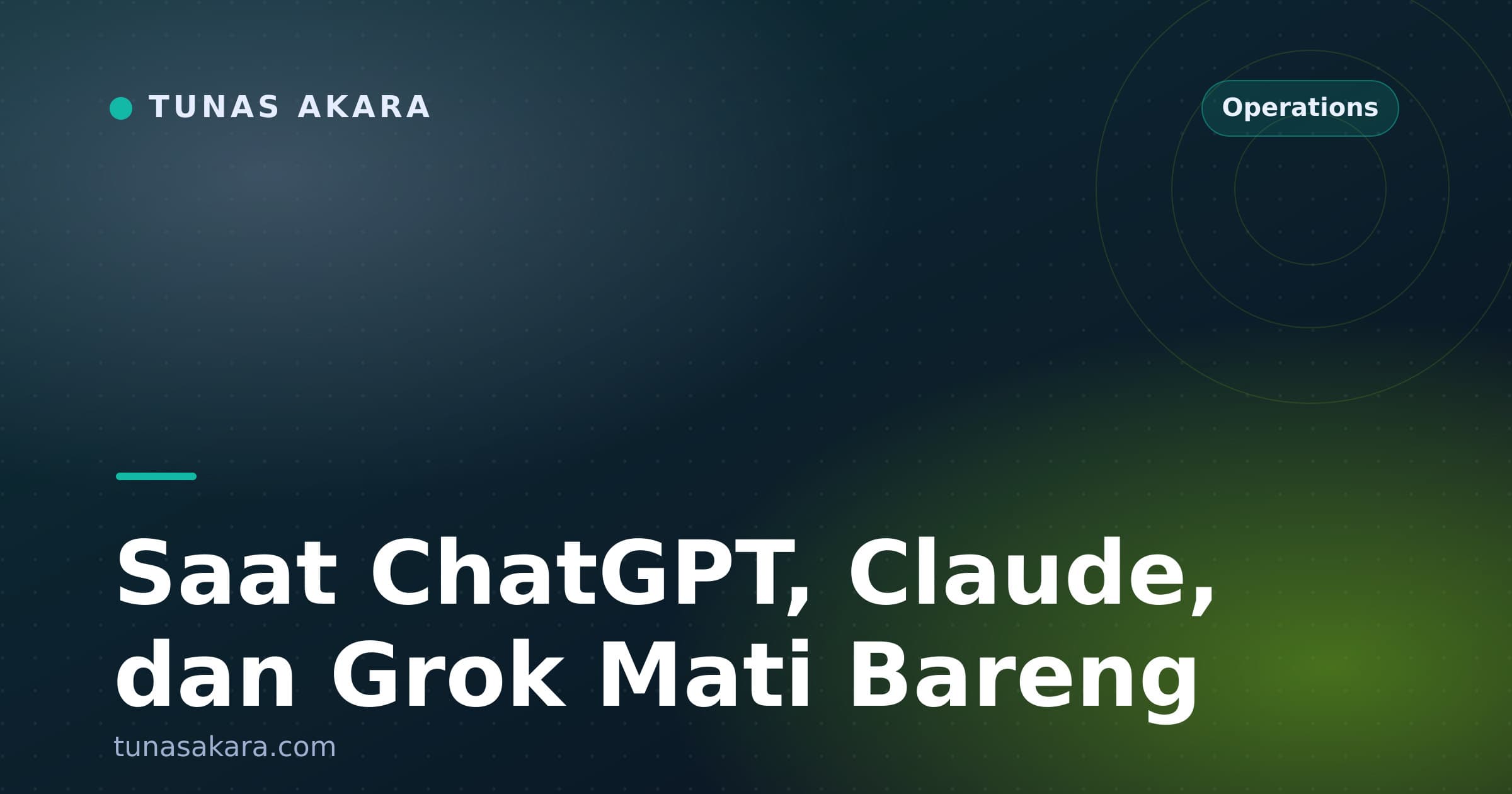 Saat ChatGPT, Claude, dan Grok Mati Bareng