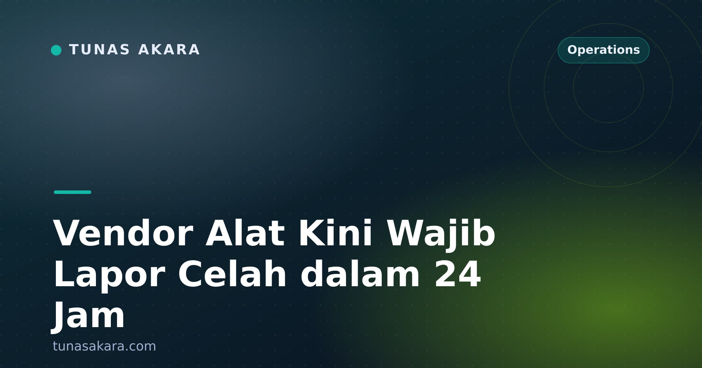 Vendor Alat Kini Wajib Lapor Celah dalam 24 Jam