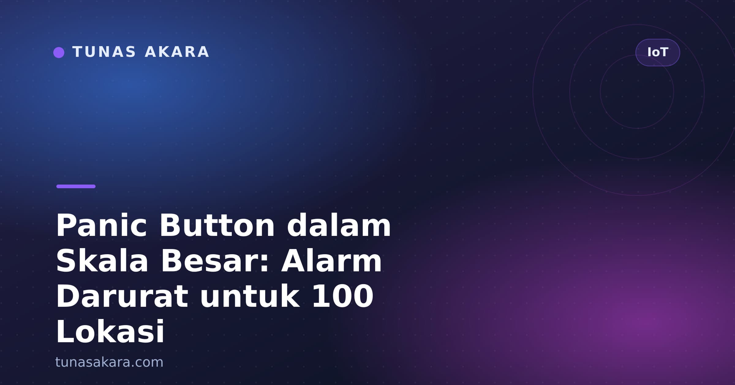 Panic Button dalam Skala Besar: Alarm Darurat untuk 100 Lokasi