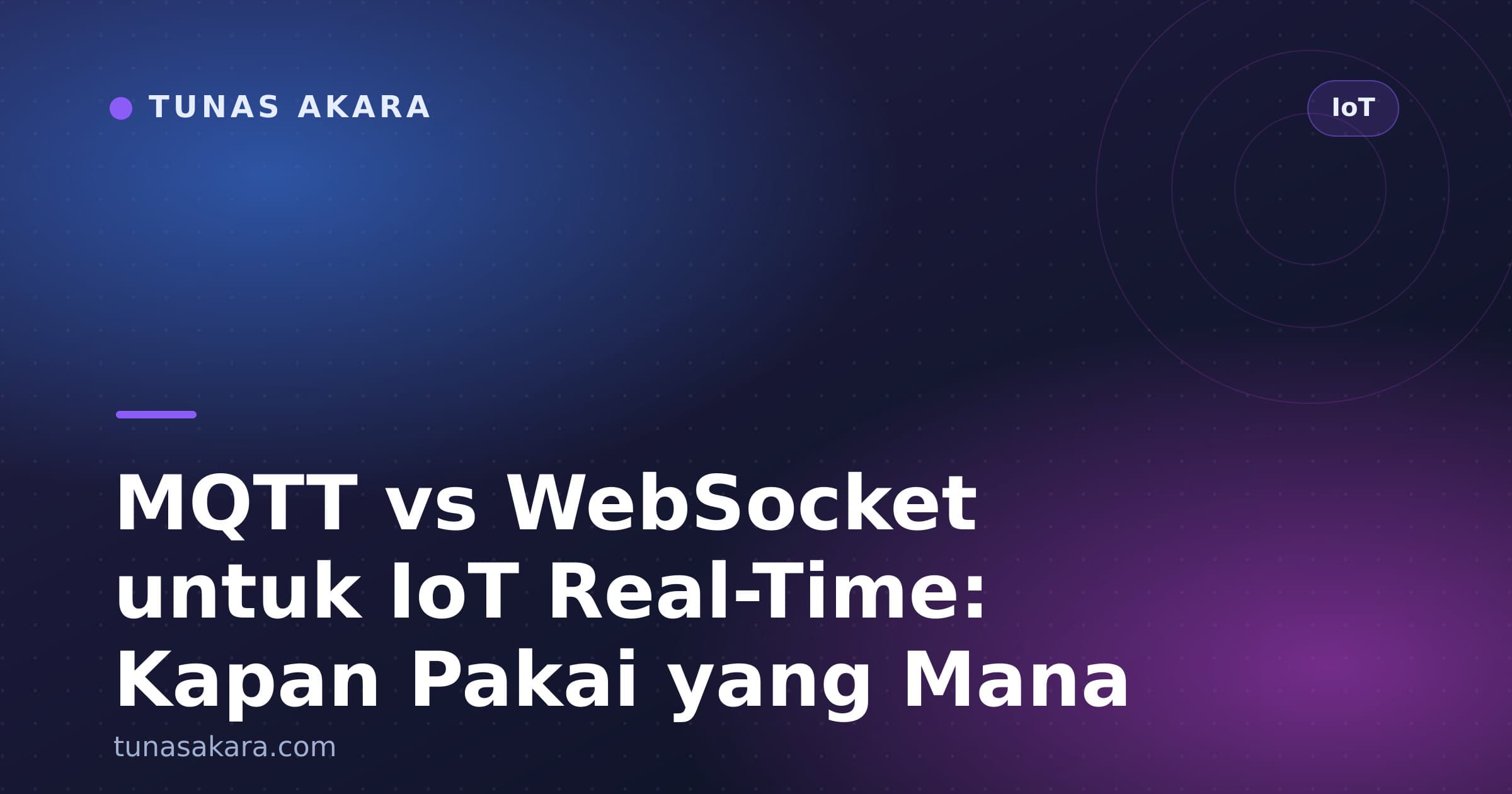 MQTT vs WebSocket untuk IoT Real-Time: Kapan Pakai yang Mana