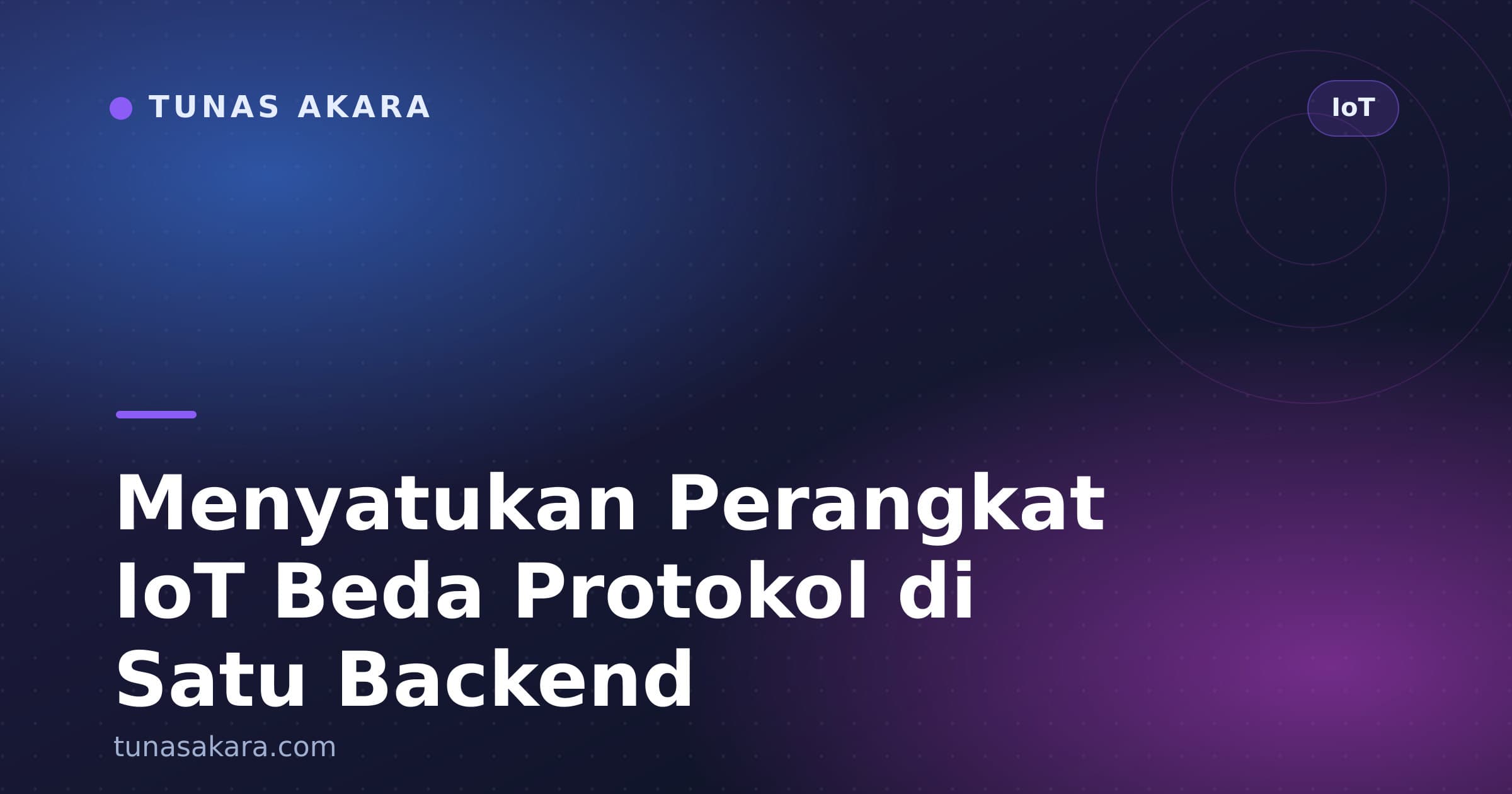 Menyatukan Perangkat IoT Beda Protokol di Satu Backend