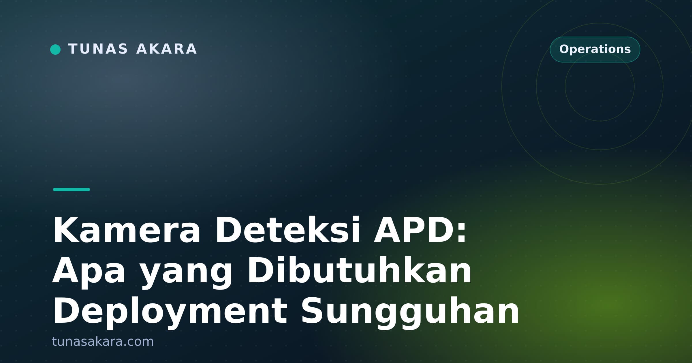 Kamera Deteksi APD: Apa yang Dibutuhkan Deployment Sungguhan