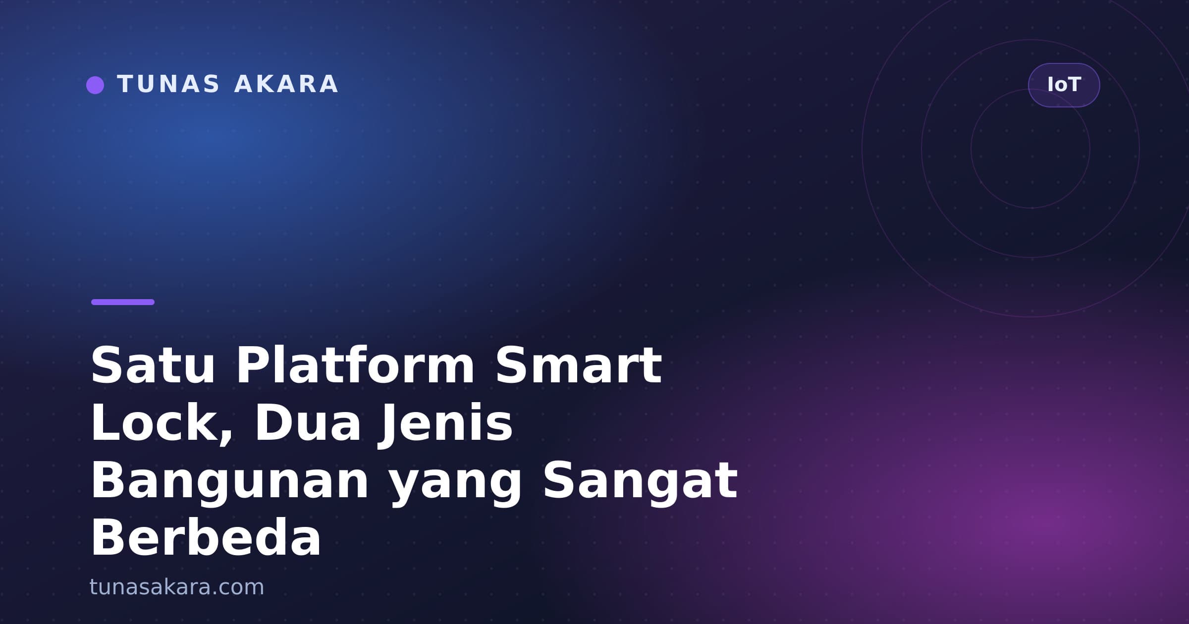 Satu Platform Smart Lock, Dua Jenis Bangunan yang Sangat Berbeda