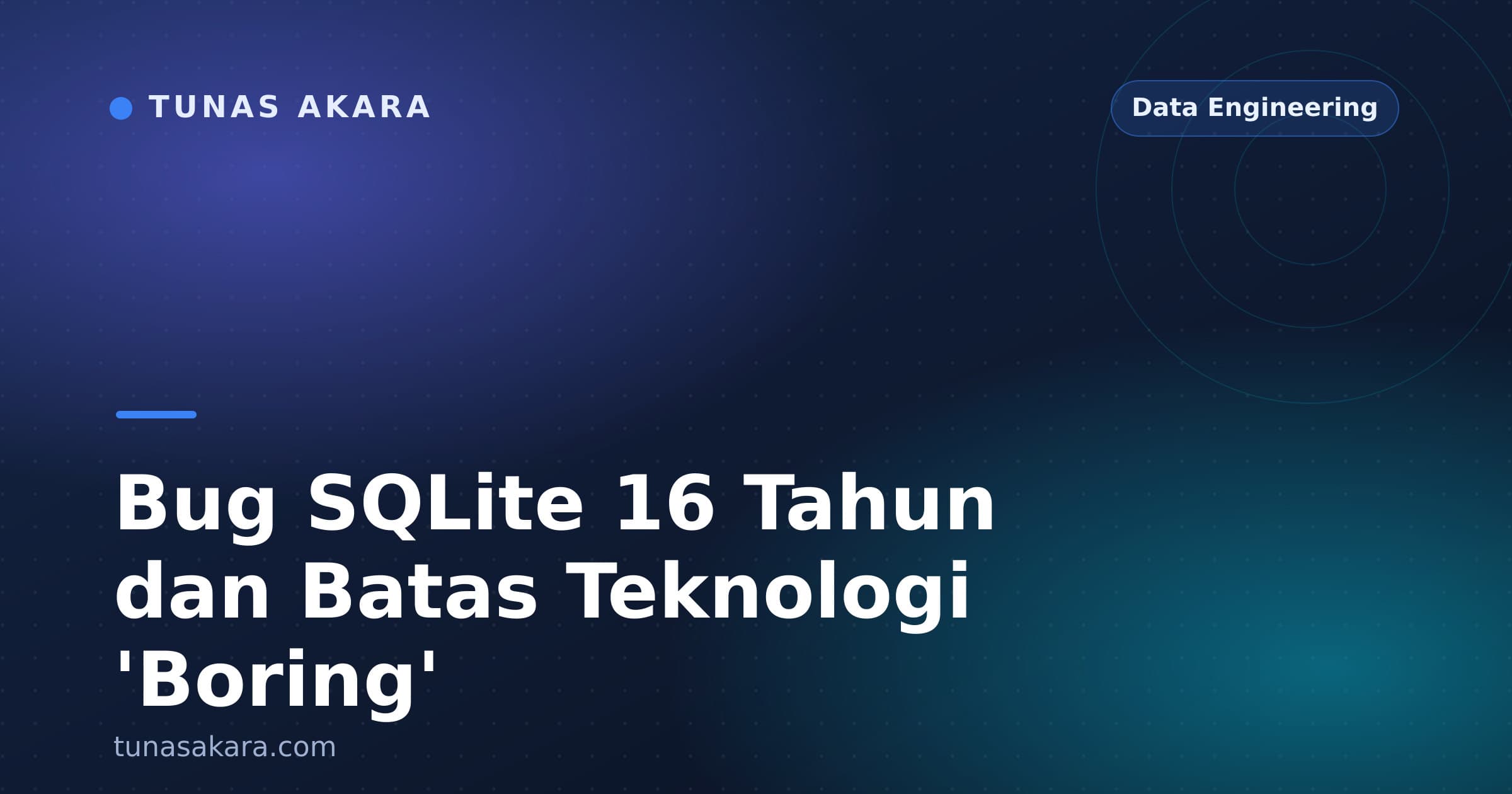 Bug SQLite 16 Tahun dan Batas Teknologi 'Boring'